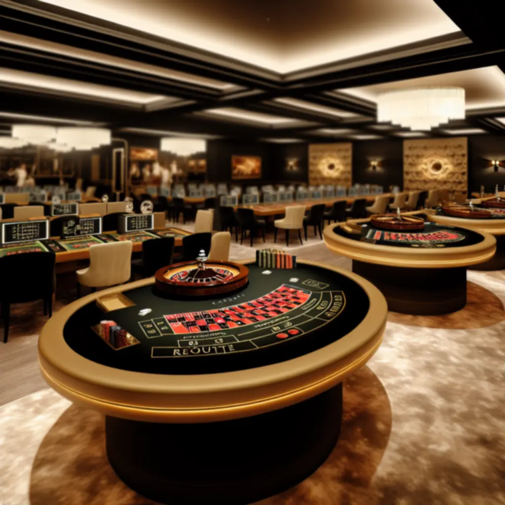 Luksusowe kasyno przygotowane na prywatne wydarzenie